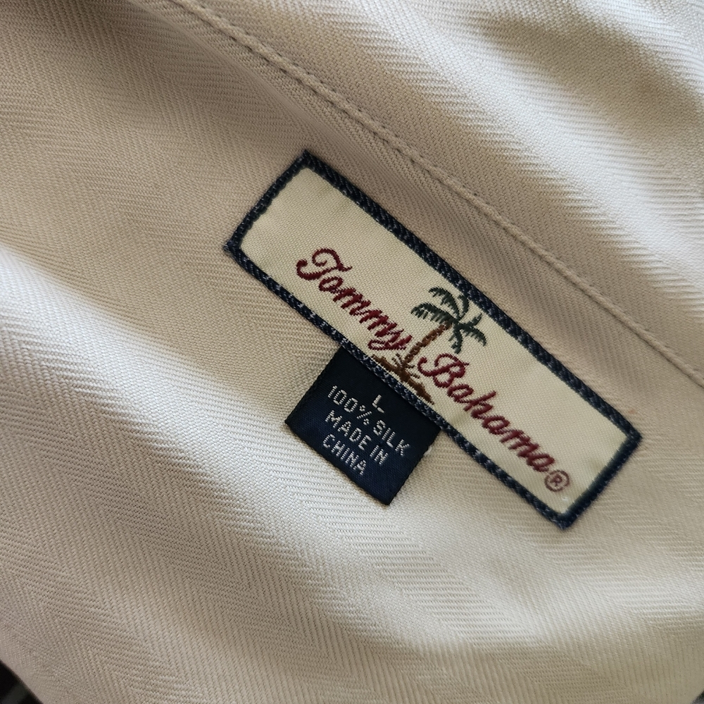 Tommy Bahama Men's Hawaiian 100% Silk Shirt Size L - Picture 5 of 5